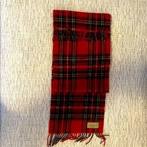 🧣 NEW!!!! Red plaid scarf unisex. 100% lamb wool.